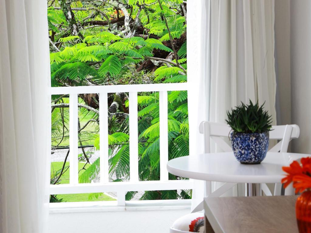 Costa Verde Tabatinga Hotel Caraguatatuba Room photo A window with a view of the garden